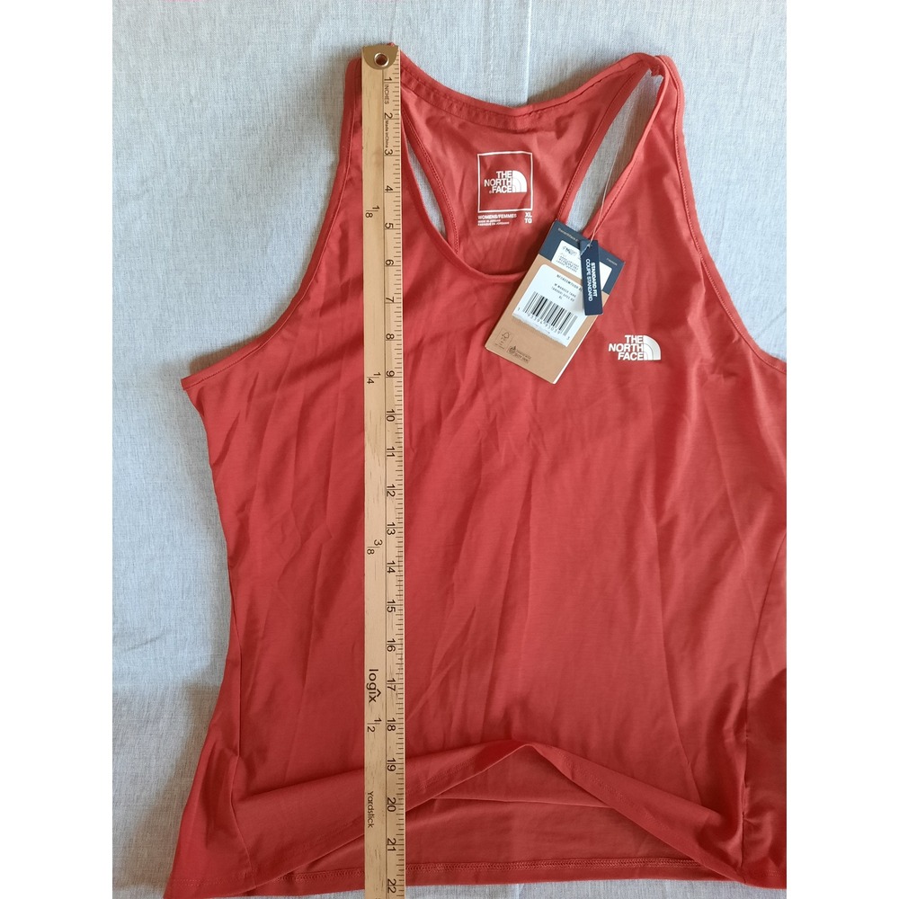 The North Face XL Standard Fit Wander Tank Top Tandori Space Red Polyester Blend - Picture 2 of 8